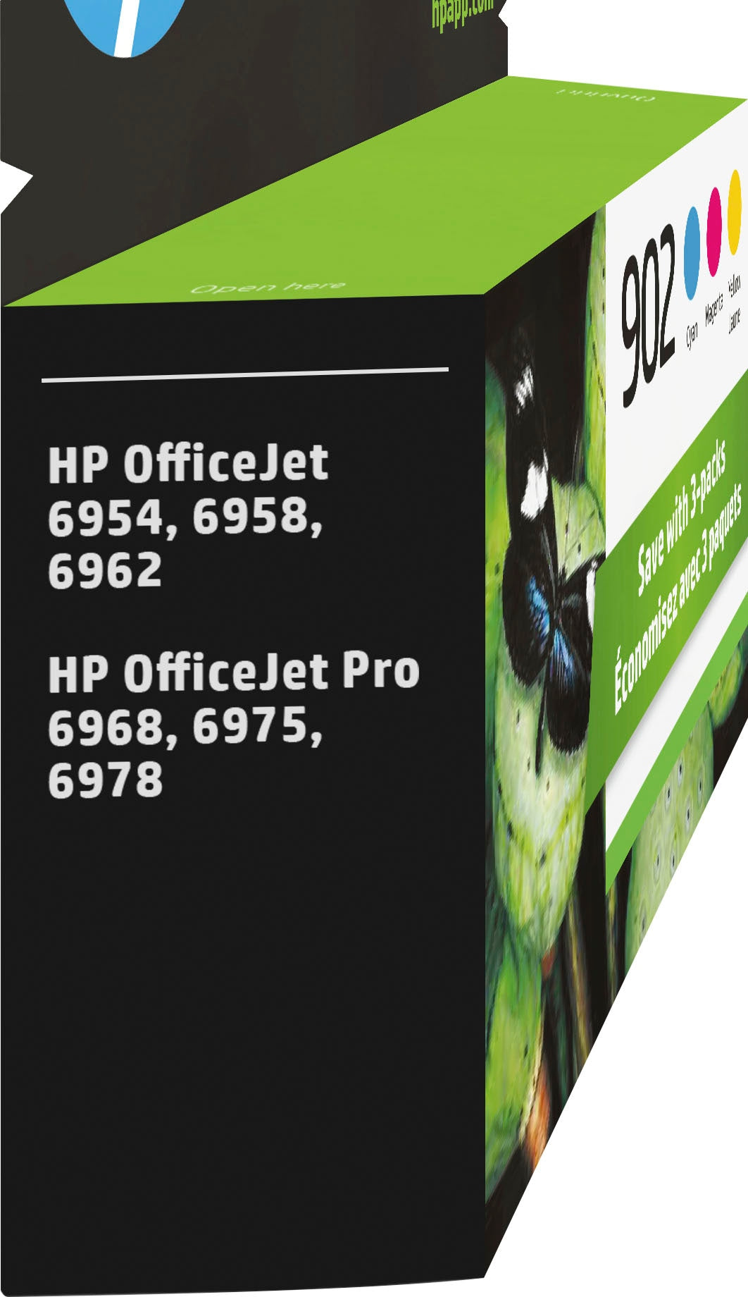 HP - 902 3-pack Standard Capacity Ink Cartridges - Cyan/Magenta/Yellow_4