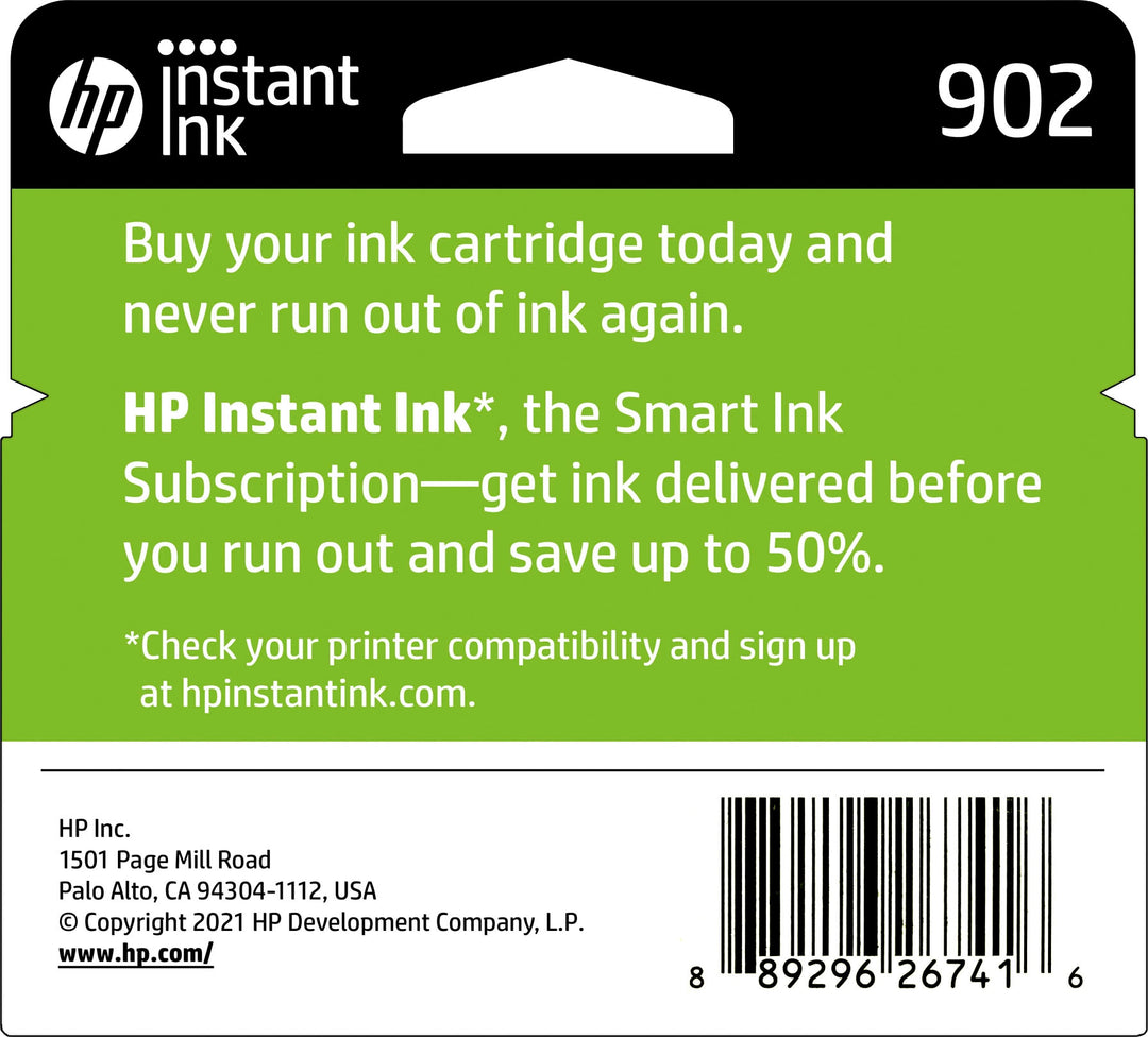 HP - 902 3-pack Standard Capacity Ink Cartridges - Cyan/Magenta/Yellow_2