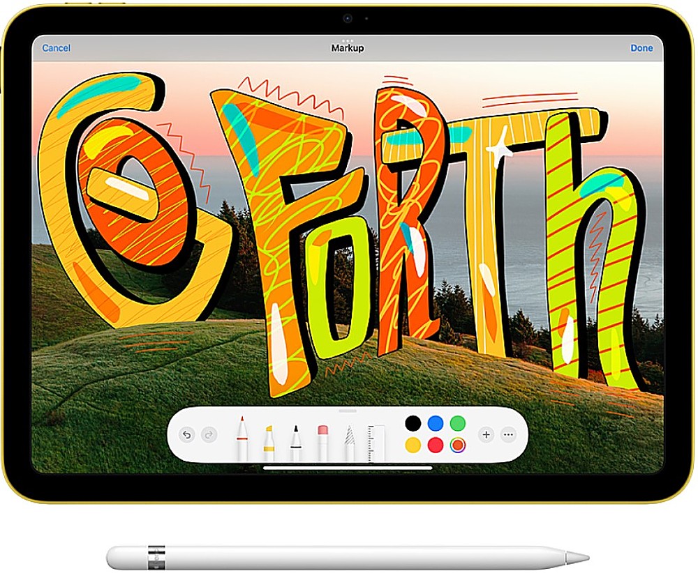 Apple - 10.9-Inch iPad (Latest Model) with Wi-Fi - 64GB - Yellow_3