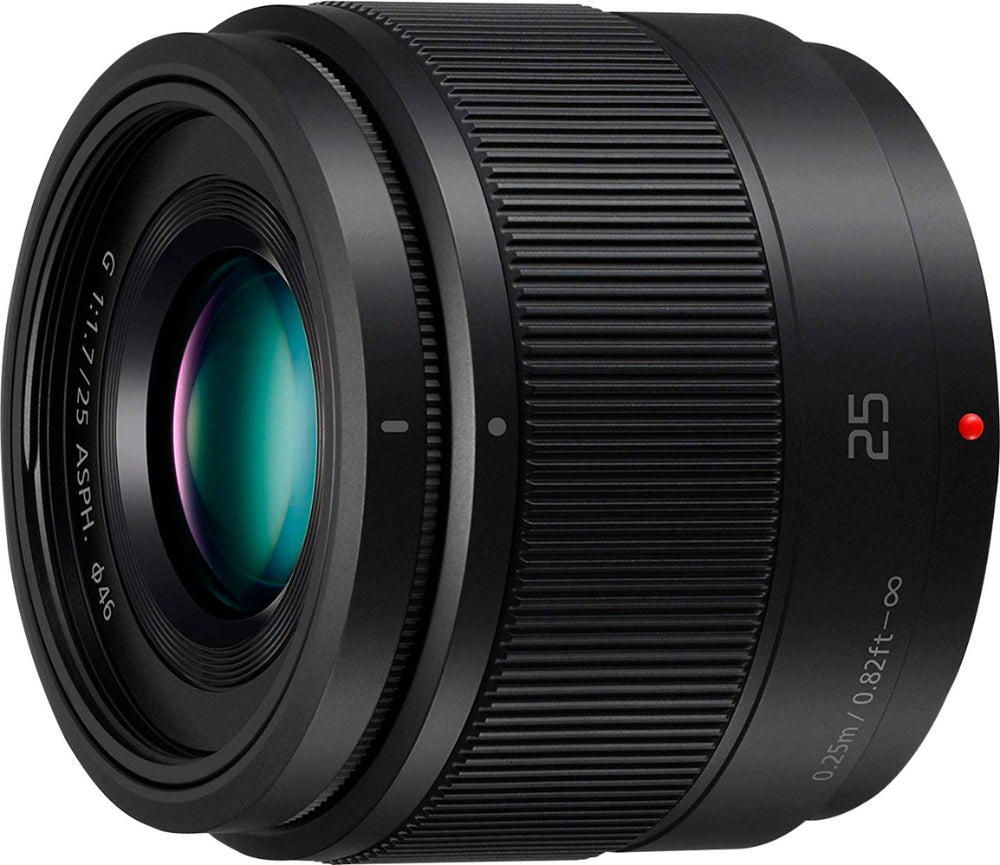 Panasonic - LUMIX G 25mm f/1.7 ASPH. Lens for Mirrorless Micro Four Thirds Compatible Cameras, H-H025-K - Black_1