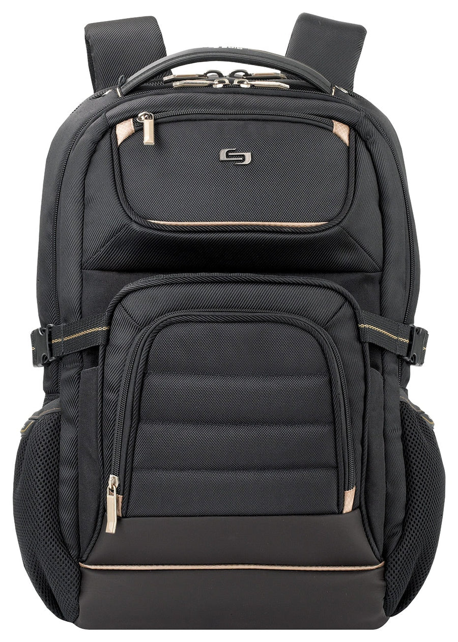 Solo - Pro Laptop Backpack for 17.3" Laptop - Black/Gold_0