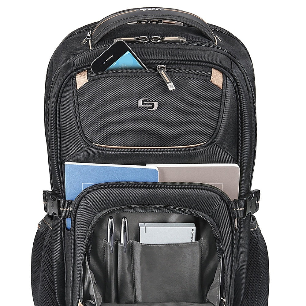 Solo - Pro Laptop Backpack for 17.3" Laptop - Black/Gold_1