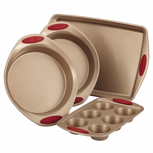 4pc Cucina Bakeware Set Cranberry Red_0