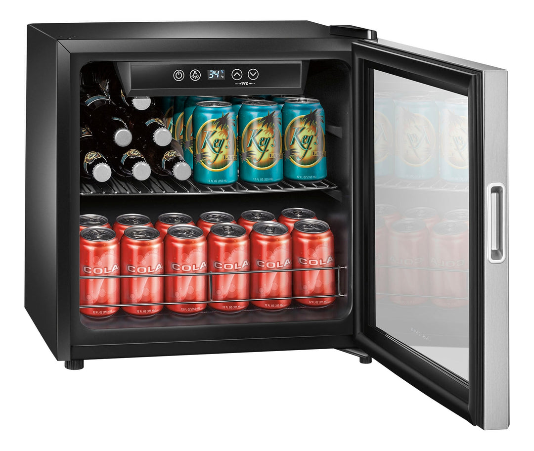 Insignia™ - 48-Can Beverage Cooler - Stainless steel/Silver_7