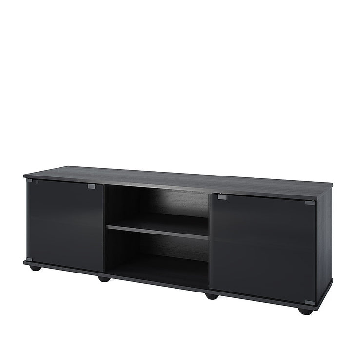 CorLiving - Holland Black Wooden TV Stand, for TVs up to 75" - Ravenwood Black_6