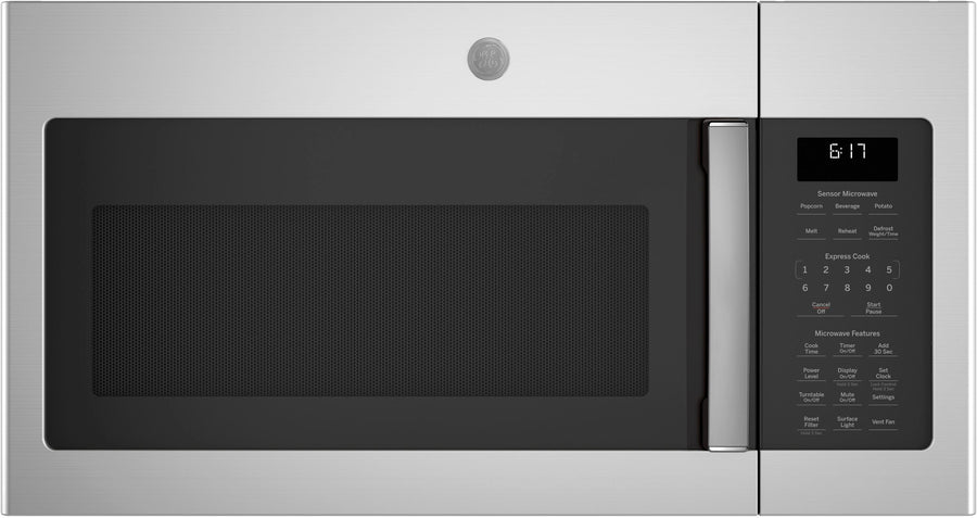 GE - 1.7 Cu. Ft. Over-the-Range Microwave - Stainless steel_0