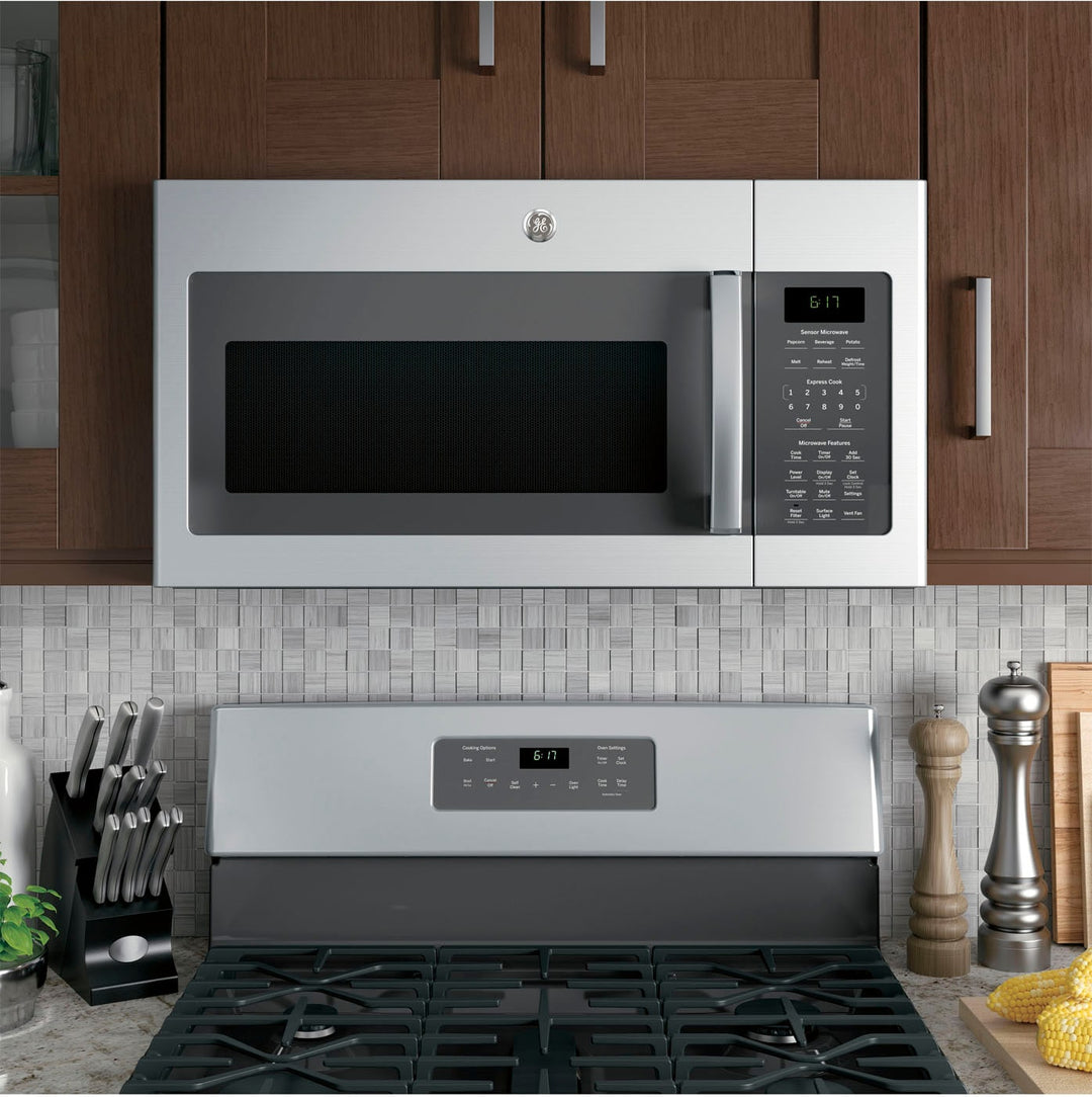 GE - 1.7 Cu. Ft. Over-the-Range Microwave - Stainless steel_5