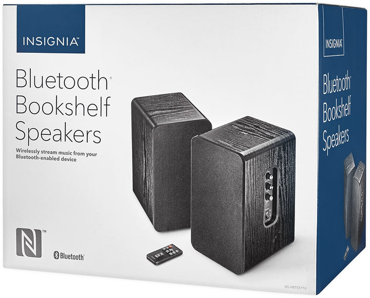 Insignia™ - 25W Bluetooth Bookshelf Speakers (Pair) - Black_4
