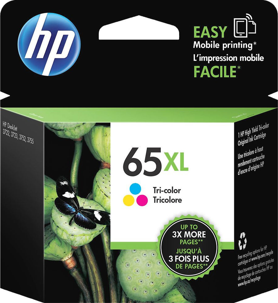 HP - 65XL High-Yield Ink Cartridge - Tri-Color_0