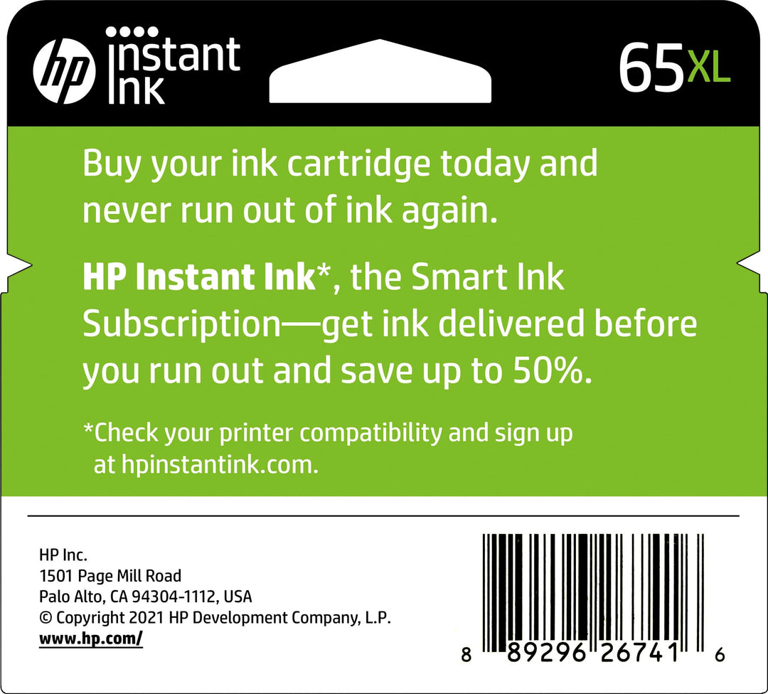 HP - 65XL High-Yield Ink Cartridge - Black_2