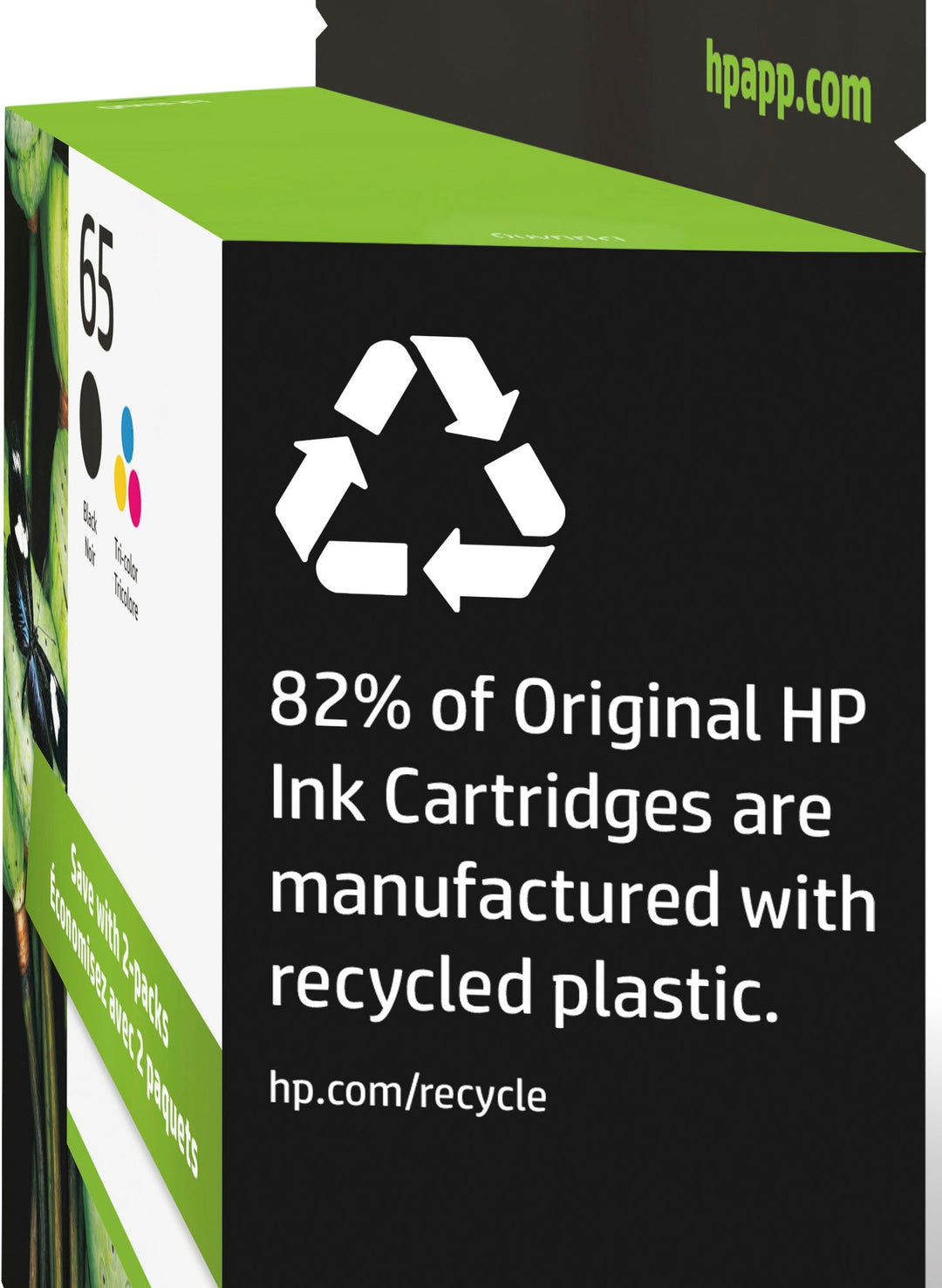 HP - 65 2-pack Standard Capacity Ink Cartridges - Black & Tri-Color_4