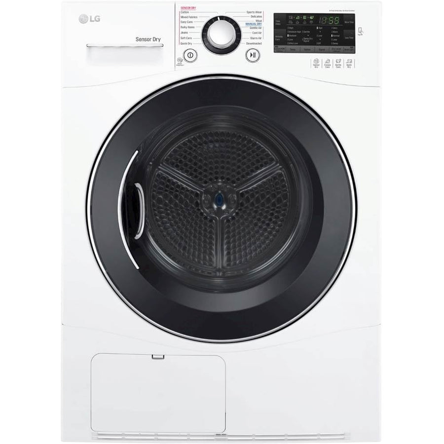 LG - 4.2 Cu. Ft. Electric Dryer with Sensor Dry - White_0