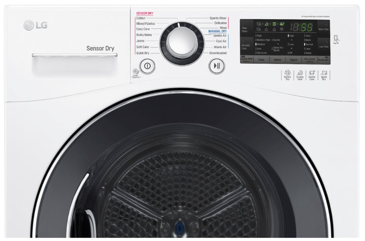 LG - 4.2 Cu. Ft. Electric Dryer with Sensor Dry - White_4