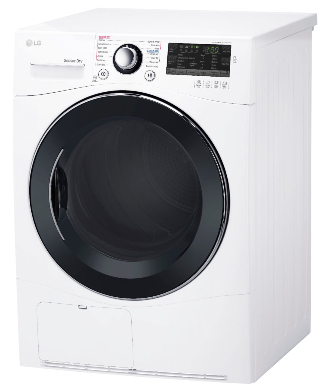 LG - 4.2 Cu. Ft. Electric Dryer with Sensor Dry - White_2