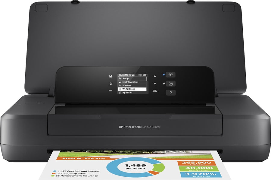 HP - OfficeJet 200 Mobile Inkjet Printer - Black_0