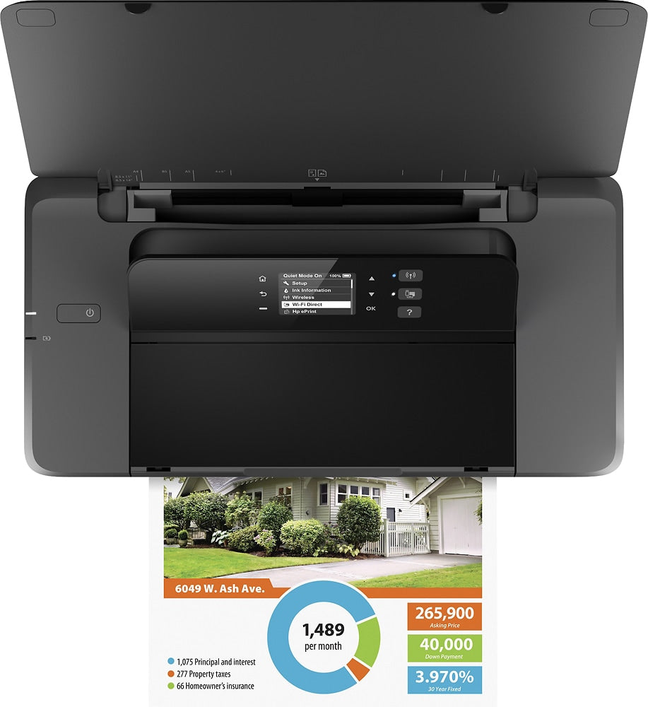 HP - OfficeJet 200 Mobile Inkjet Printer - Black_7