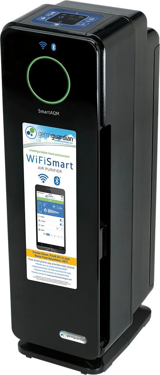 GermGuardian - WiFi Smart 4-in-1 True HEPA Air Purifier with SmartAQM™ - Black Onyx_2
