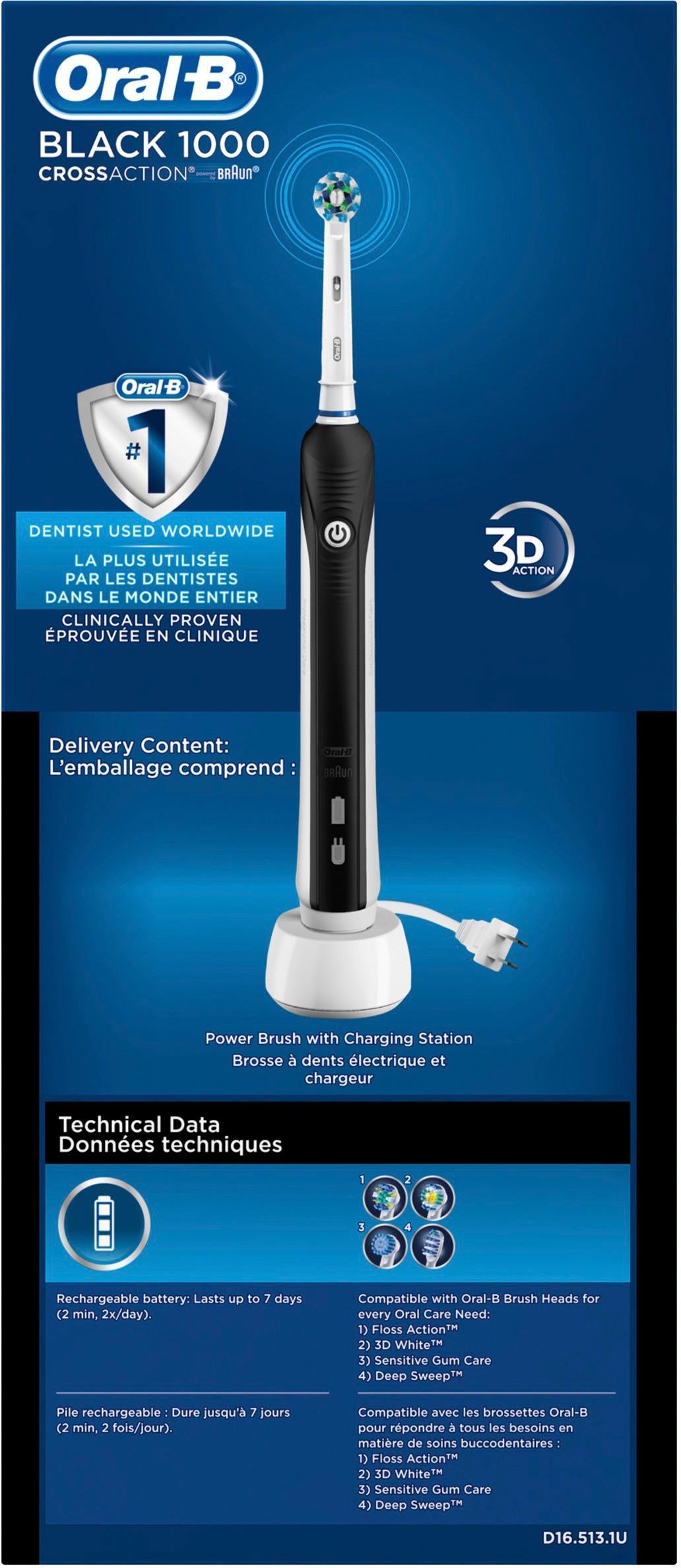 Oral-B - Pro 1000 Electric Toothbrush - Black_2