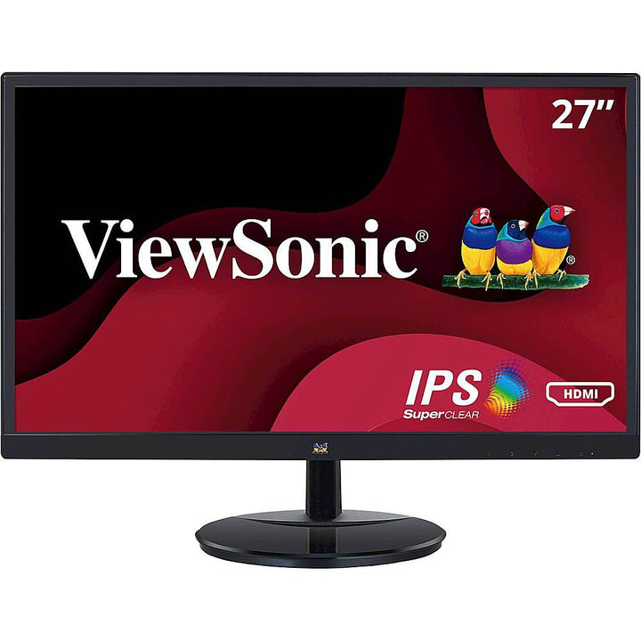 ViewSonic - 27 LCD FHD Monitor (DisplayPort VGA, HDMI) - Black_0