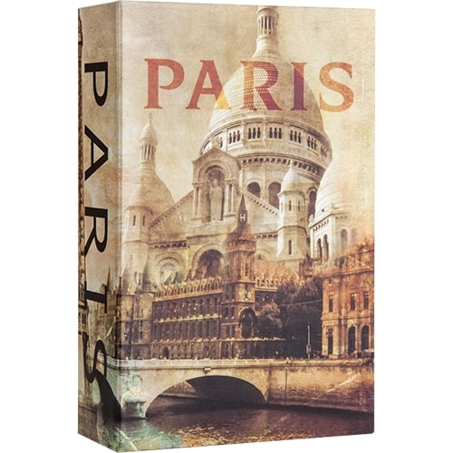 Barska - Paris Book Lock Box with Combination Lock - Beige/Brown_0