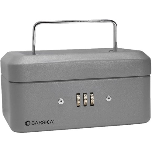 Barska - Cash Box with Combination Lock - Black_0