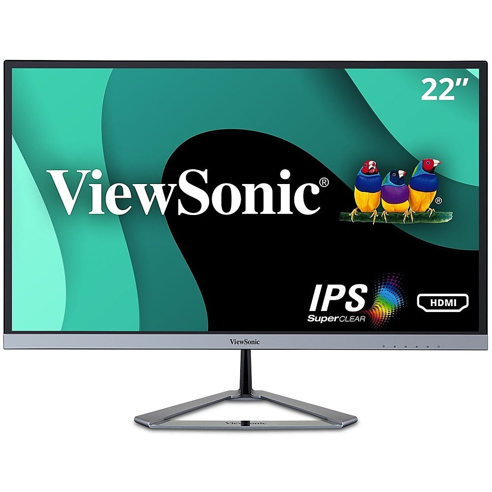 ViewSonic - 22 LCD FHD Monitor (DisplayPort VGA, HDMI) - Silver_0