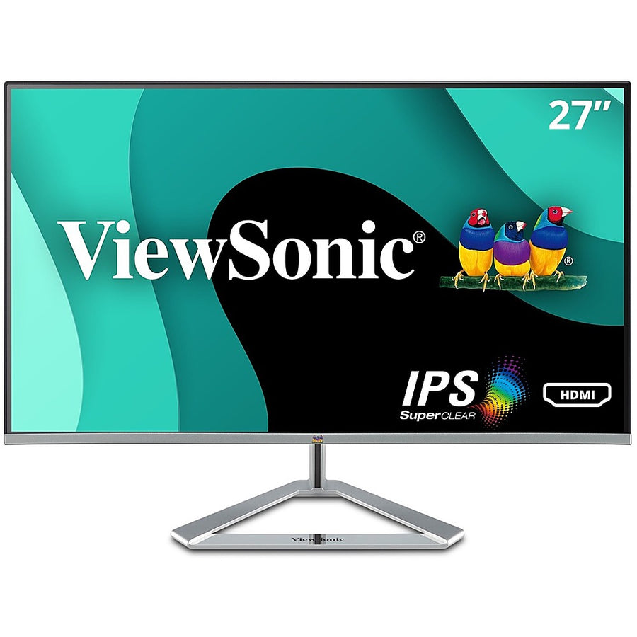 ViewSonic - 27 LCD FHD Monitor (DisplayPort VGA, HDMI) - Black, Silver_0