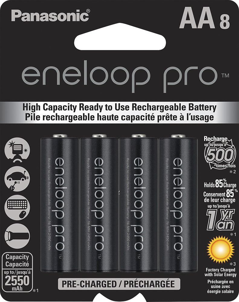 Panasonic - eneloop pro Rechargeable AA Batteries (8-pack)_0