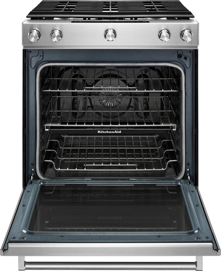 KitchenAid - 5.8 Cu. Ft. Self-Cleaning Slide-In Gas Convection Range - Stainless steel_5