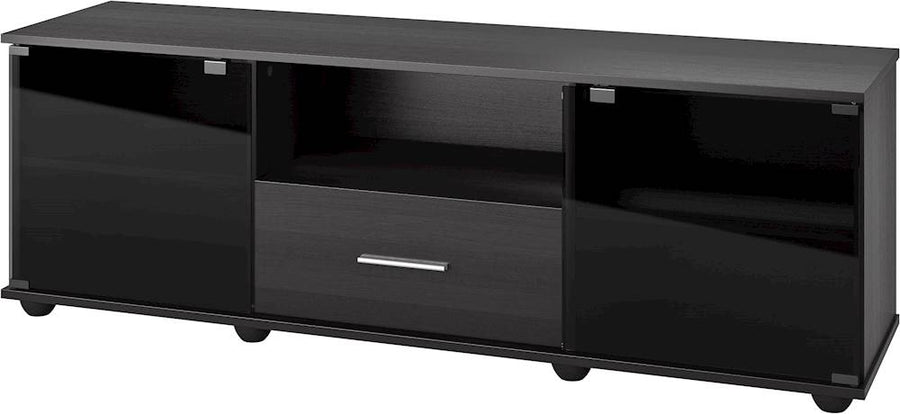 CorLiving - Fernbrook TV Stand, for TVs up to 75" - Black Faux Wood Grain_0