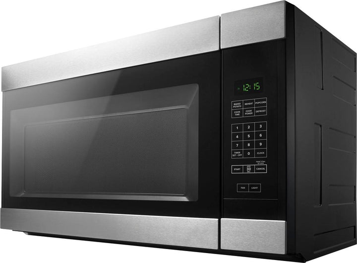 Amana - 1.6 Cu. Ft. Over-the-Range Microwave - Black on stainless steel_9