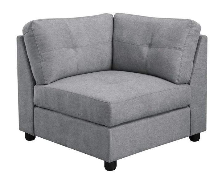7-piece Upholstered Modular Tufted Sectional Dove_1