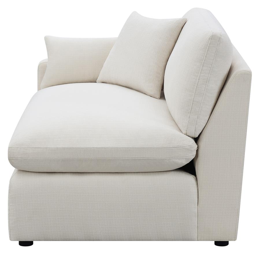 Hobson Sloped Track Arms LAF Chair Off-White_1