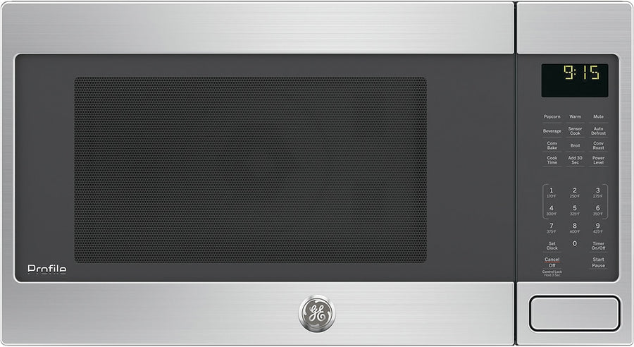 GE - 1.5 Cu. Ft. Mid-Size Microwave - Stainless steel_0