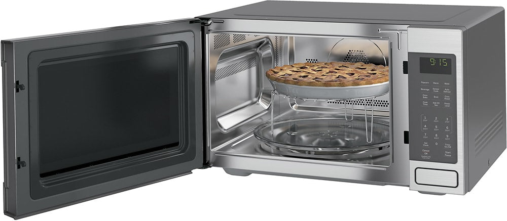 GE - 1.5 Cu. Ft. Mid-Size Microwave - Stainless steel_3