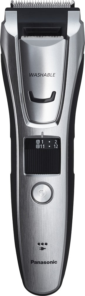 Panasonic - Men’s All-in-One Facial Beard Trimmer and Body Hair Groomer - Silver_0