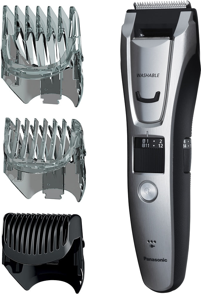 Panasonic - Men’s All-in-One Facial Beard Trimmer and Body Hair Groomer - Silver_7