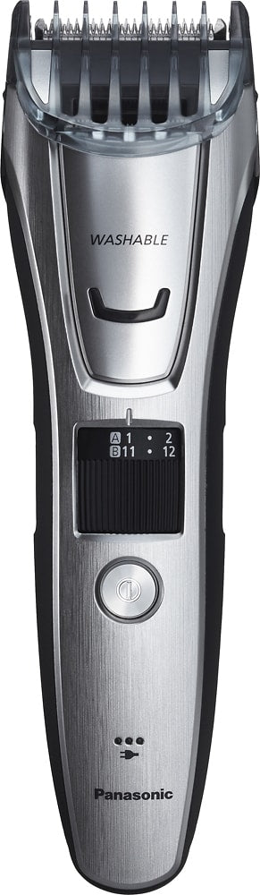 Panasonic - Men’s All-in-One Facial Beard Trimmer and Body Hair Groomer - Silver_5