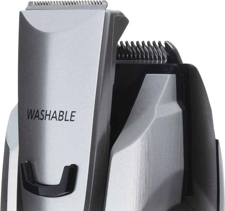 Panasonic - Men’s All-in-One Facial Beard Trimmer and Body Hair Groomer - Silver_3