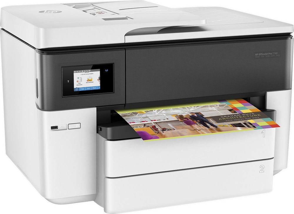 HP - OfficeJet Pro 7740 Wireless All-In-One Inkjet Printer - White_1