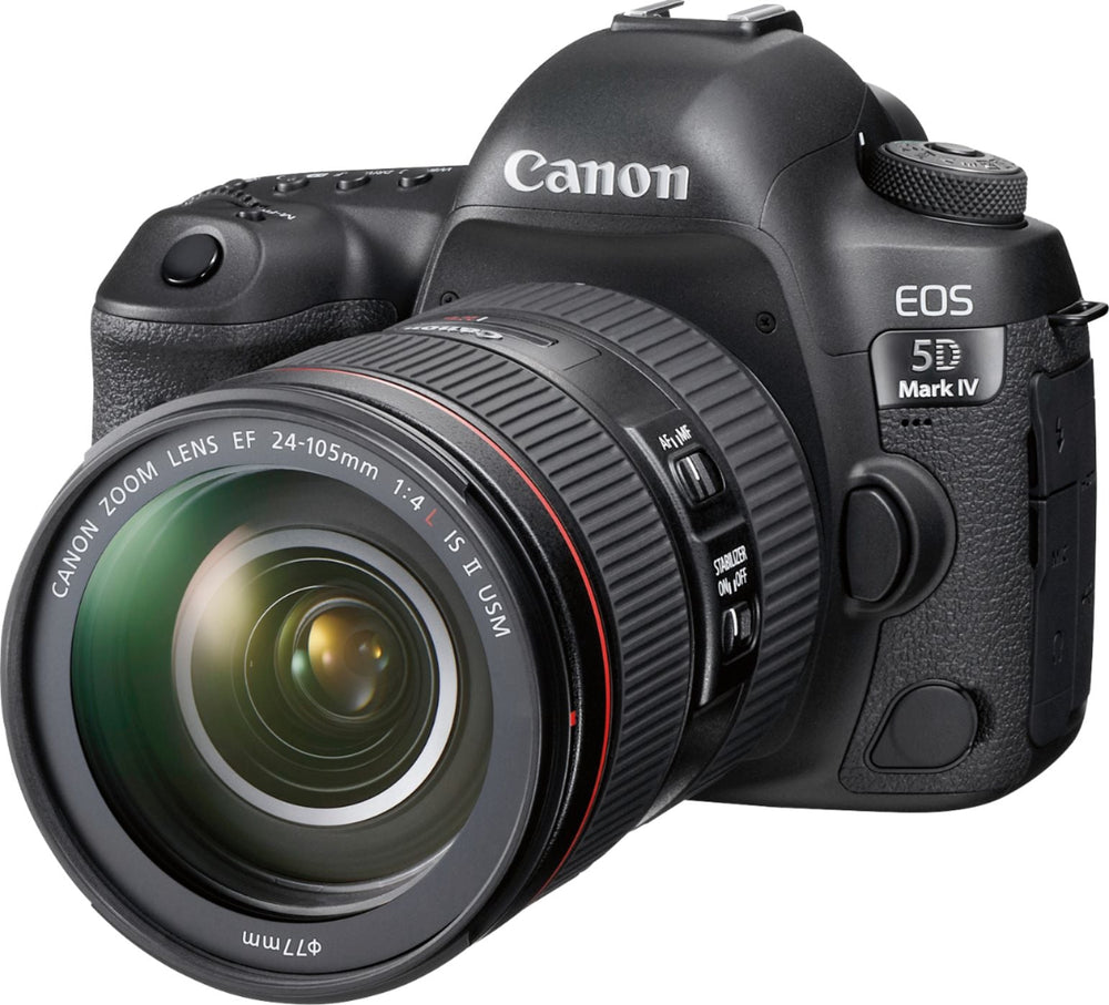 Canon - EOS 5D Mark IV DSLR Camera with 24-105mm f/4L IS II USM Lens - Black_1
