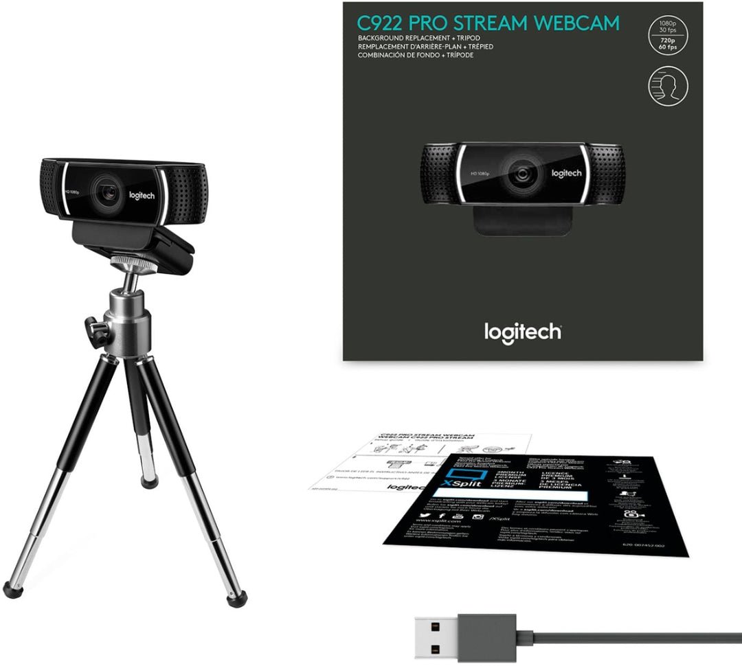 Logitech - C922 Pro Stream 1080 Webcam for HD Video Streaming - Black_5