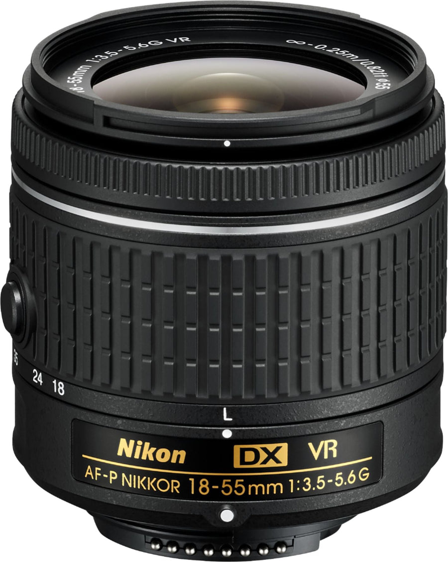 Nikon - AF-P DX NIKKOR 18-55mm f/3.5-5.6G VR Zoom Lens for APS-C F-mount cameras - black_0