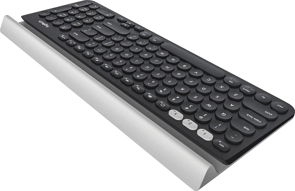 Logitech - K780 Full-size Wireless Scissor Keyboard - White_5