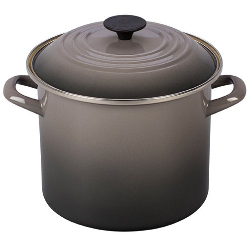 8qt Enamel on Steel Covered Stockpot Oyster_0