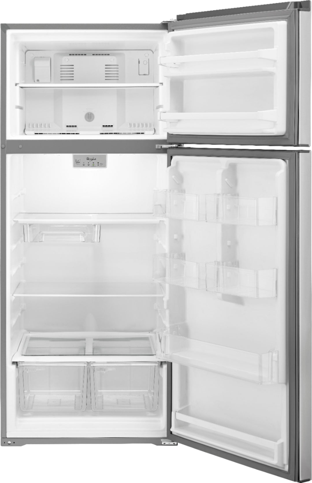 Whirlpool - 17.7 Cu. Ft. Top-Freezer Refrigerator - Monochromatic stainless steel_7