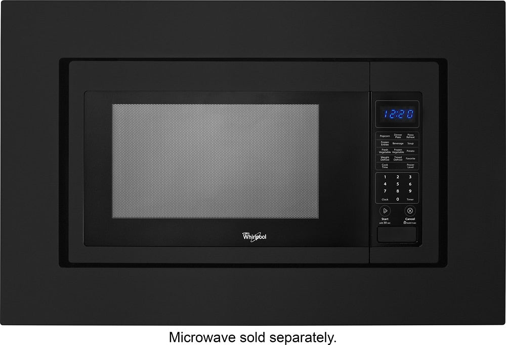Whirlpool - 30" Trim Kit for Microwaves - Black_1
