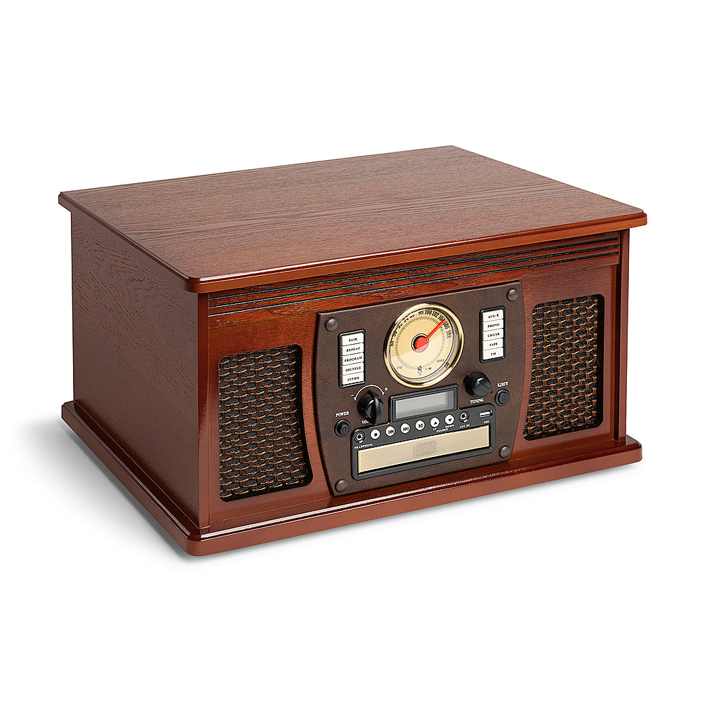 Victrola - Navigator 8-in-1 Classic Bluetooth Record Player with Turntable - Mahogany_10