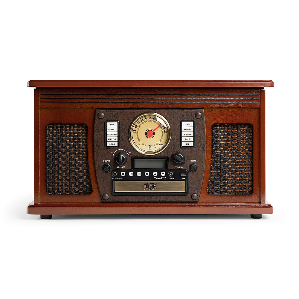 Victrola - Navigator 8-in-1 Classic Bluetooth Record Player with Turntable - Mahogany_8