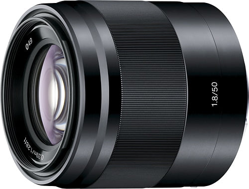 Sony - 50mm f/1.8 Optical Lens for Select E-Mount Cameras - Black_0